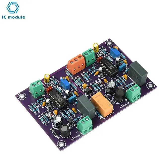 Alt view image 2 of 3 - Professional VU Meter Drive Board Dual-Channel Input High Impedance Buffer 60dB Dynamic Range Audio Module for Studio Amplifier
