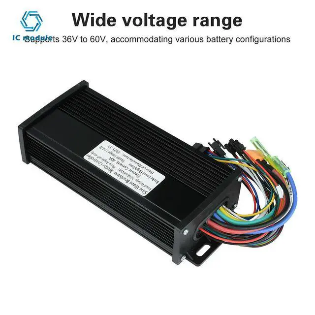 Alt view image 2 of 3 - 36V/48V/52V/60V 40A Sine Wave Brushless Motor Controller 1000W-2000W Triple-Mode Black Gold Edition for E-Bike/electric bicycle