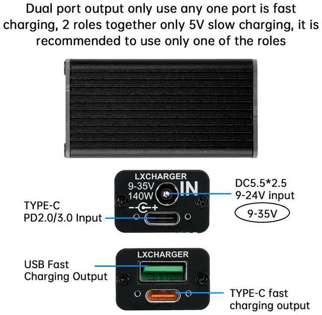 Alt view image 3 of 3 - DC9V-35V 140W Protocol Cell Phone Fast Charger Module PD Fast Charging Board Support QC4.0/5.0 PD2.0/3.0/PPS/FCP/FCP