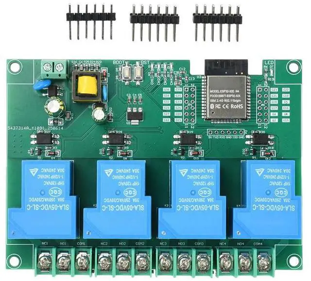Main image of AC 220V 30A BT 4 Way Relay Module ESP32 Development Board 4 CH Relay Module Supports Secondary Development
