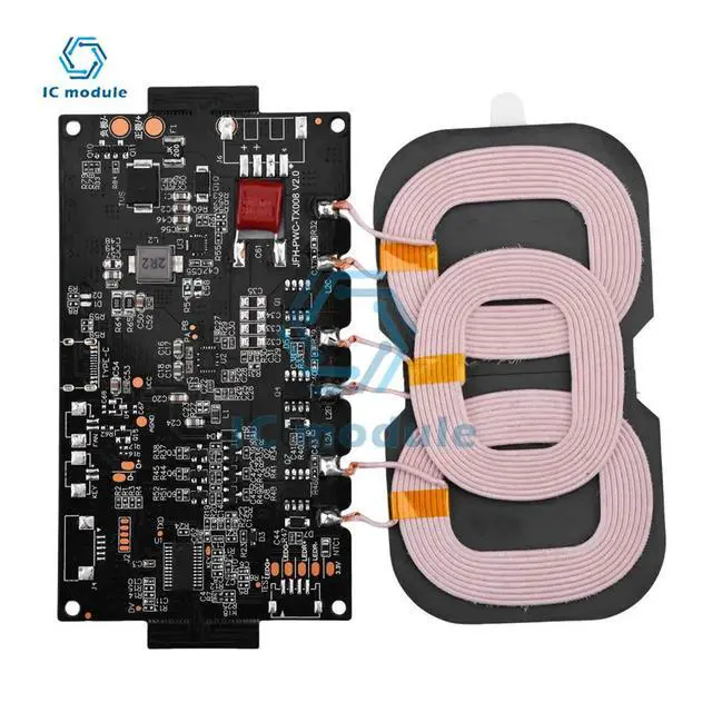 Alt view image 2 of 3 - DC12-24V 3-coil 20W High Power Certified Phone Charger Module Vehicle-mounted Fast Charging Charging Board