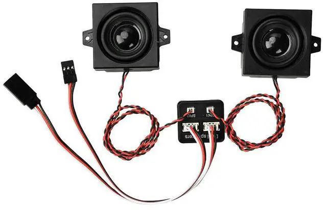 Main image of Plastic l 5W Diesel Simulation Speaker DC3.6-8V, Hi-Fi Sound, for RC Car Truck Excavator Container