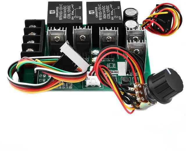 Alt view image 2 of 3 - DC10-50V PWM Speed Electronic 40A DC12V / 24V / 36V/ 48V Brushed Motor Controller Electronic Component Kit