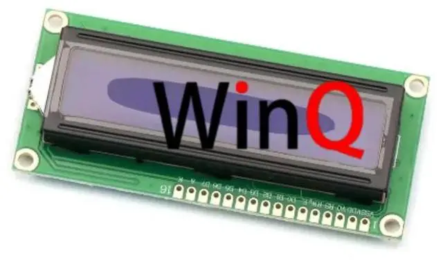 Main image of 3.3V LCD1602 Blue Screen 1602A Blue Screen LCD White Font with Backlight