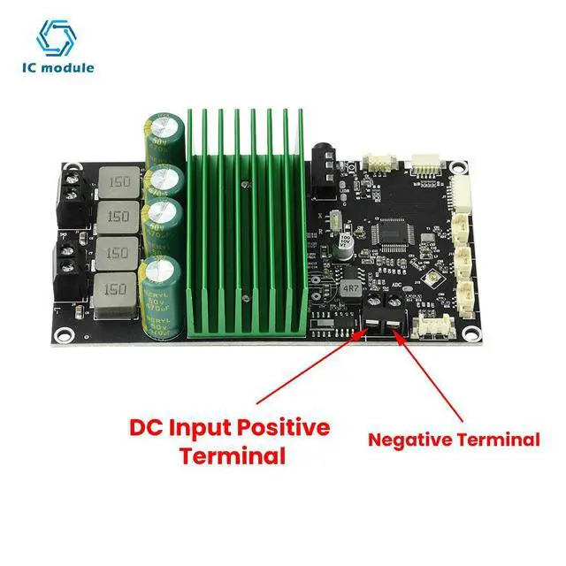 Alt view image 2 of 3 - BT Amplifier Board with Bass Enhancement EQ Adjustment 2X150W Audio Amplifier Module Supports APP Tuning DIY Car Audio Upgrade