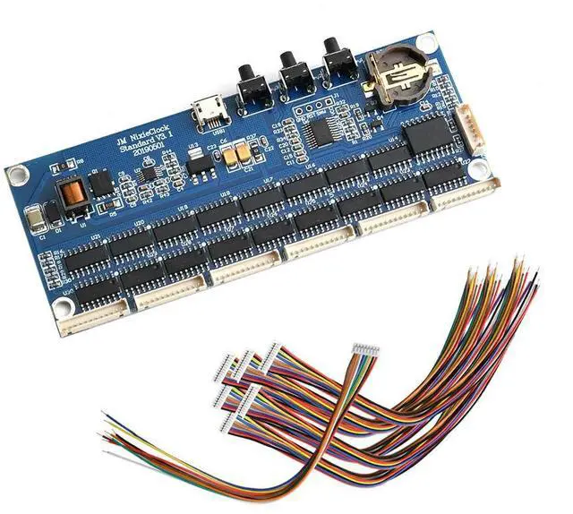 Main image of 6-Bit Glow Clock Motherboard Core Board Control Panel Remote For Universal 18 qs30-1 Nixie Digital LED Clock Electronic Kit