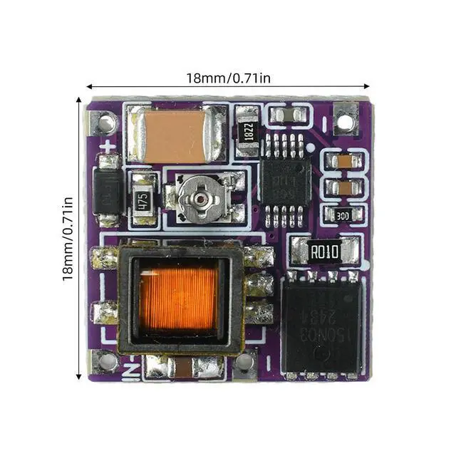 Alt view image 2 of 3 - Mini High Voltage Boost Module DC3.7-15V To 160-300V 30mA Output Power Driver For Vintage Nixie Tube Clock Lithium Power