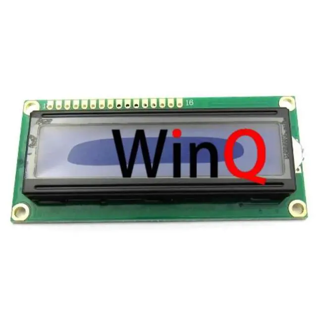 Main image of LCD1602 blue screen with backlight LCD display 1602A-5v blue background white text LCD screen