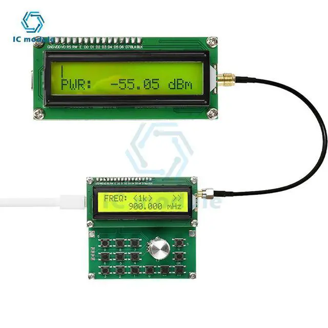 Alt view image 3 of 3 - DC 4.5V-5.5V 2.7G Simple RF Power Meter 5kHz-2700MHz Digital LCD Wideband Spatial Signal Detection Meter Type C