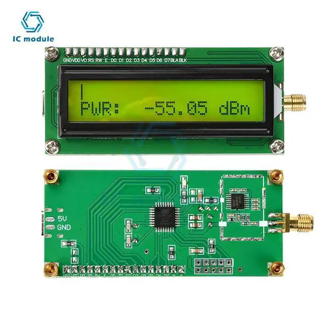 Alt view image 2 of 3 - DC 4.5V-5.5V 2.7G Simple RF Power Meter 5kHz-2700MHz Digital LCD Wideband Spatial Signal Detection Meter Type C