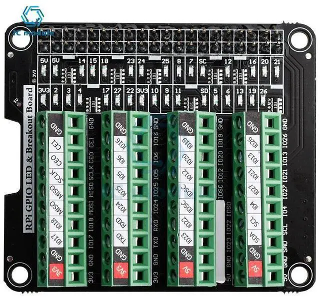 Alt view image 3 of 3 - GPIO terminal expansion board Suitable for Raspberry pi series