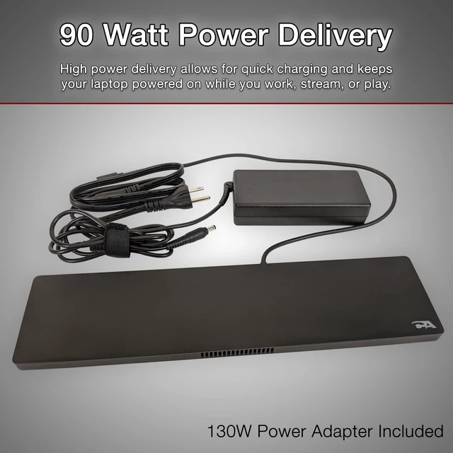Alt view image 5 of 5 - Cyber Acoustics DS-2000 USB-C Dock with Active Cooling Fan