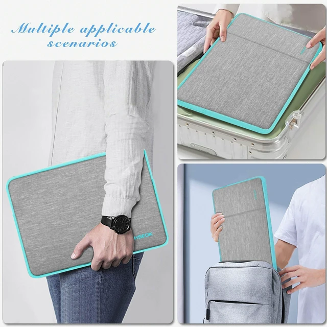Alt view image 5 of 5 - Hseok Laptop Case 13.3 Inch Sleeve with Side Pocket,L02G02
