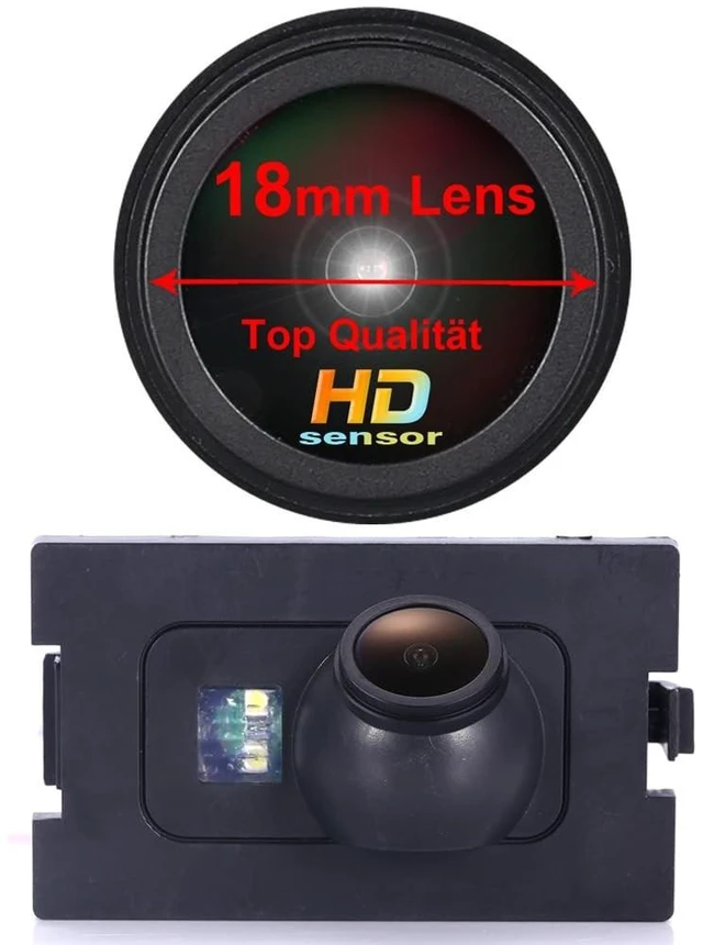 Alt view image 5 of 5 - HD IP68 Auto Vehicle Car Van 170 Wide Angle License Plate Light Rear View Reversing Backup Camera Parking Aids System Compatible with Land Rover Freelander 2/Discovery 3 LR3 /4 LR4 /Range Rover Sport