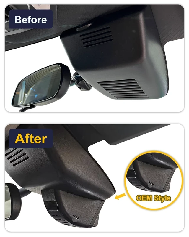 Alt view image 4 of 5 - Fitcamx 4K Dash Cam Suitable for Honda Accord 2018-2022 (Model A/Small Narrow Cover), OEM Factory Look, UHD 2160P Video, Built-in WiFi & APP, Loop Recording, G-Sensor, Plug & Play, 64GB Card