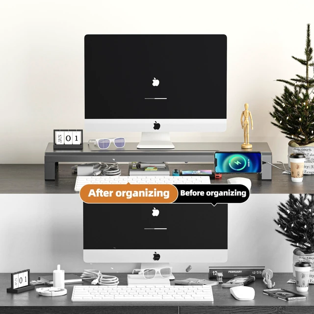 Alt view image 4 of 5 - GECKOSTROLL Computer monitor stand (Basic Version, 700mm)