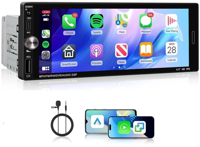 Main image of Android 13 Car Stereo for Mini Cooper S R50 R52 R53 CD53 Cabrio GP/Seven/Park Lane, 6.9" Touchscreen with Wireless CarPlay & Android Auto, 2GB+32GB