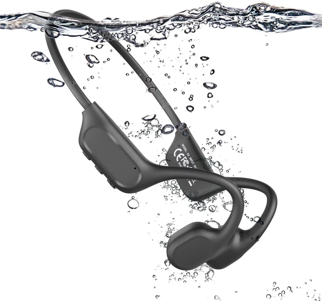 Main image of New Bone Conduction Headphones, IPX8 Waterproof Swimming Headphones with 32GB MP3 Player, Open Ear Bluetooth 6.0 Headphones for Clear Calls, Music & Game Modes for Sports, Running, Cycling & Workout