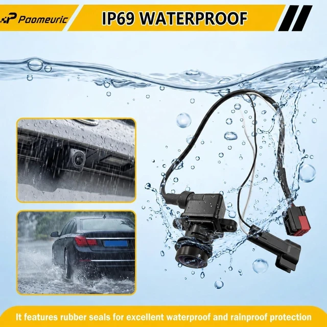 Alt view image 3 of 5 - 4672639AA Rear View Backup Camera for Chrysler Town and Country 2011-2016