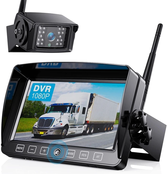 Main image of ZEROXCLUB 1080P Wireless Backup Camera System Kit with 7'' DVR Split Touch Monitor, IP69 Waterproof Backup Camera, Interference-Free Recording HD Night Vision for RV/Truck/Trailer/MotorhomeB701