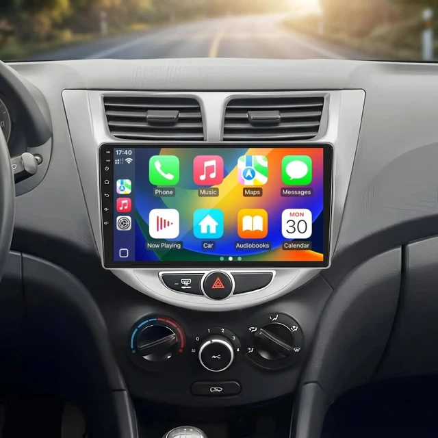 Main image of 2+64G for 2010-2016 Hyundai Accent Verna Solaris Android 15 Car Stereo Wireless Apple CarPlay Android Auto,9 inch Touch Screen Radio WiFi Bluetooth GPS FM RDS+Free AHD Backup Cam
