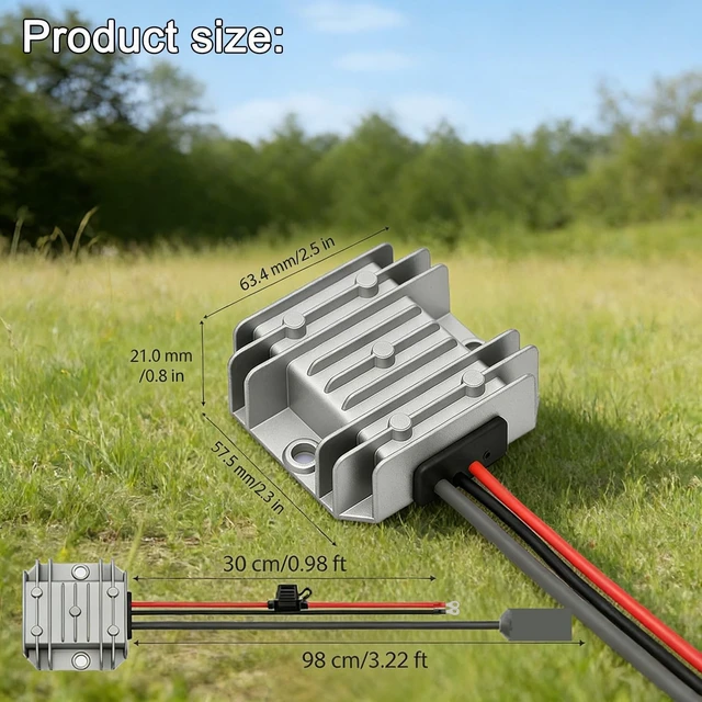 Alt view image 3 of 5 - starlink mini 12v Power Supply DC Step Up Converter 12V to 30V 3.5A Smart Boost starlink mini Power Cord Battery Pack for RV Accessories 9-28V Input with Waterproof DC Portwith Fuse