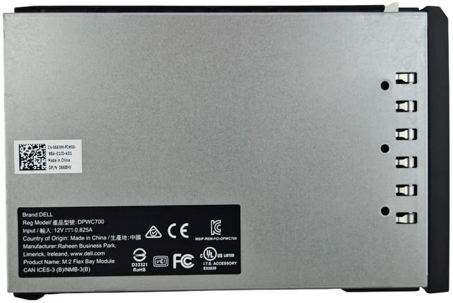 Alt view image 5 of 5 - M.2 SAS Flex Bay for Dell Precision T5820-T7920 w/Tray, No SSD, 2280 NVMe