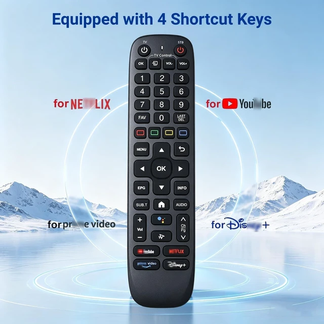 Alt view image 4 of 5 - New Backlight V6 Plus Voice Remote Control, Replacement for vSeeBox V6 Plus, V5 Pro, V3 Pro, V3 Plus, Smart Bluetooth Voice Remote Control