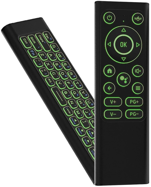 Main image of iPazzPort Aluminum Air Mouse with Mini Keyboard, RGB Backlit