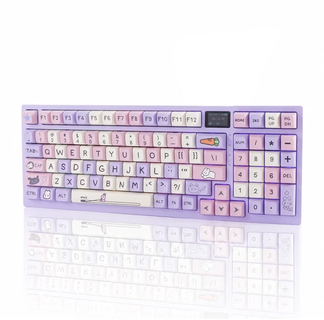 Main image of MY980pro Wireless Mechanical Gaming Keyboard with Smart LCD Display, QMK/VIA Programmable for Windows Only, BT/2.4G/USB-C Gasket Mounted Hot Swap RGB 98% Layout for Mac/ Win (Gaming & Daily Wor