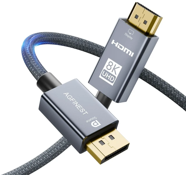 Main image of 4K@240Hz DisplayPort to HDMI Cable Unidirectional Active DP1.4 to HDMI 2.1