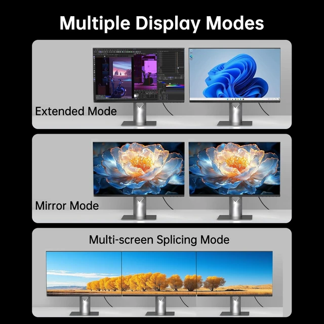 Alt view image 5 of 5 - 4K@240Hz DisplayPort to HDMI Cable Unidirectional Active DP1.4 to HDMI 2.1
