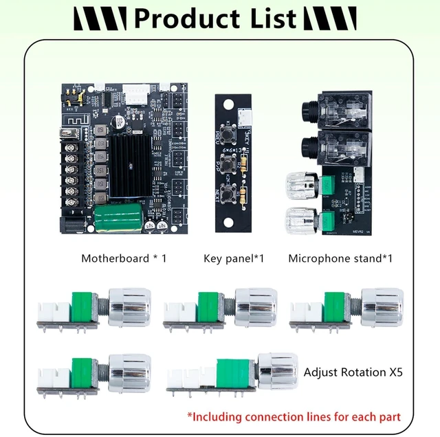Alt view image 5 of 5 - Eujgoov 2.1 Channel Amplifier Board TPA3116D2 50W 50W 100W