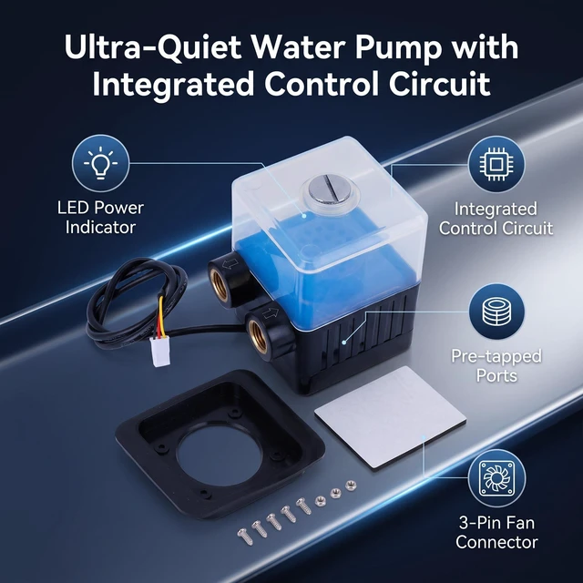 Alt view image 2 of 5 - Sc-300t 12v Dc Ultra Quiet Water Cooling Pump Water Pump for Pc CPU Liquid Cooling