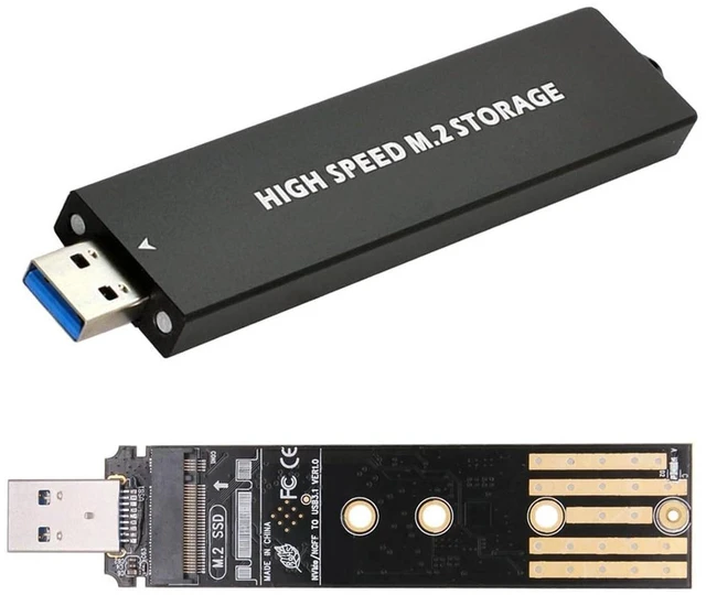Main image of NGFF USB 3.0 to Dual Protocol Channel NVME M-Key M.2 SATA 2280 2260 2242 2230 SSD External PCBA Case Conveter Adapter RTL9210B Chipset