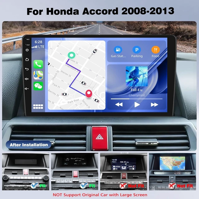 Alt view image 2 of 5 - Upgrcaru 4 Core+64G Android Car Radio Stereo for Honda Accord 2008-2013