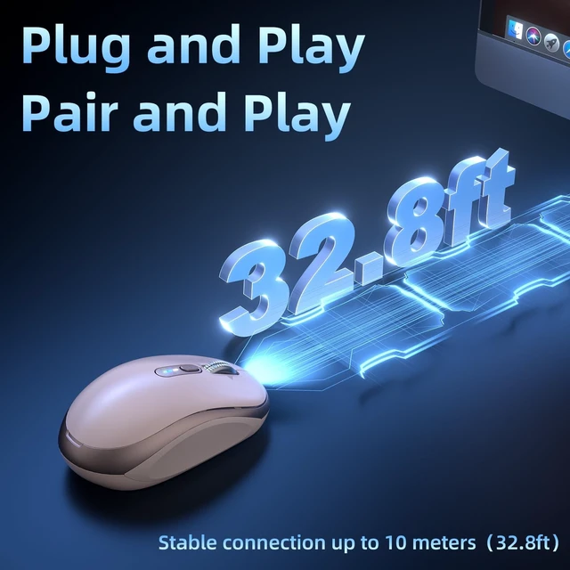 Alt view image 4 of 5 - INFINMIND L610 Wireless Mouse, Bluetooth Rechargeable Mouse.