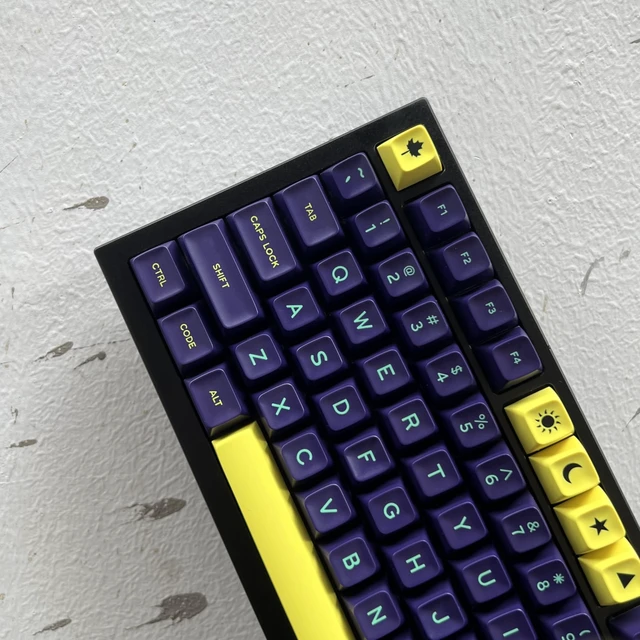 Alt view image 2 of 5 - Owpkeenthy 173 Keys PBT Cherry Profile Keycaps Set, Gaming Replacement Full Keys AntiWear for 60%100% ANSI/ISO Mechanical Keyboard SA Cyberpunk