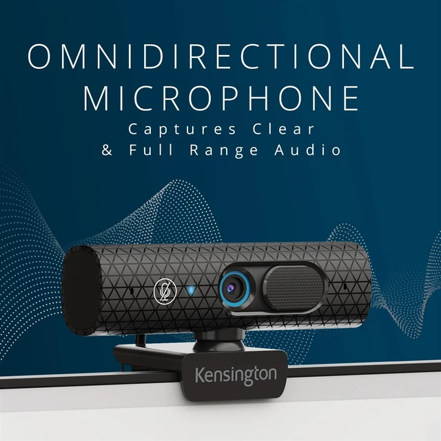 Alt view image 3 of 5 - Kensington W3050 EQ 1080p Autofocus Webcam with Adjustable Field of View, Dual Microphones & LowLight Enhancement for Video Conferencing, Streaming & Online Meetings (K81172WW)