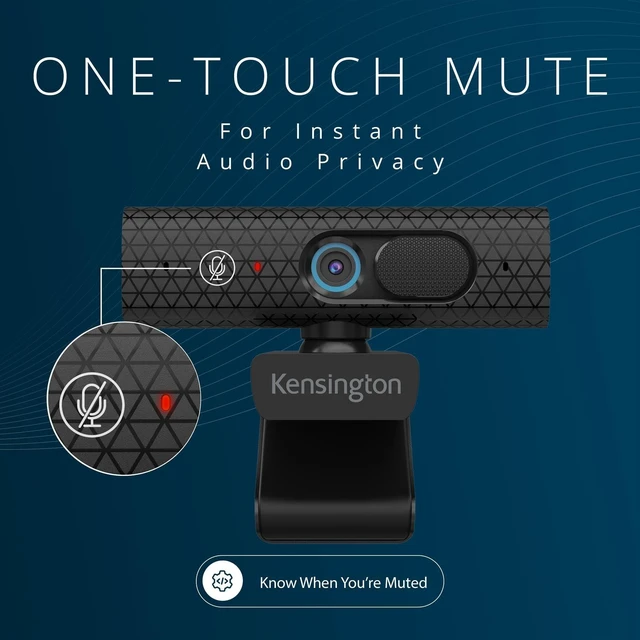 Alt view image 5 of 5 - Kensington W3050 EQ 1080p Autofocus Webcam with Adjustable Field of View, Dual Microphones & LowLight Enhancement for Video Conferencing, Streaming & Online Meetings (K81172WW)