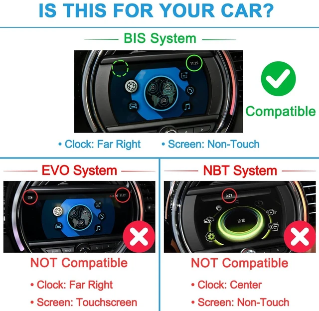 Alt view image 2 of 5 - CarPlay Module for MINI Cooper F56 F60 F55 2018-2021 BIS01 & 6.5" ONLY