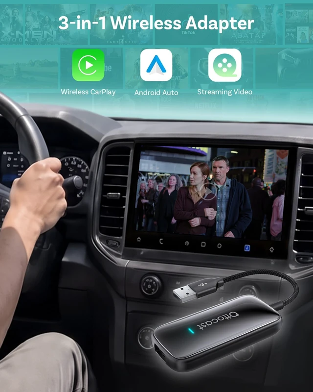 Alt view image 2 of 5 - OTTOCAST Play2Video Ultra Wireless CarPlay AI Magic Box