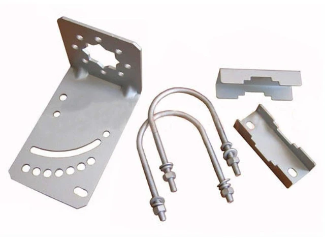 Main image of CompuPort Universal YAGI Antenna Bracket Mount with 2 U-Bolts Adjustable for Attic/Outdoor, Weather Station Mounting for Buildings - Galvanized Steel IP66