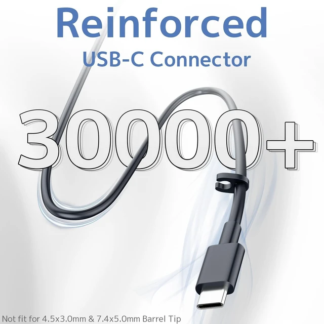 Alt view image 3 of 5 - 130W USB C Charger Fit for DELL XPS Precision Latitude Laptop Power Adapter