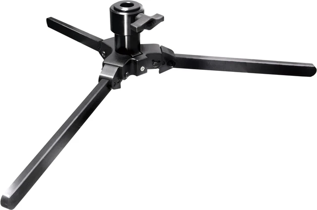 Main image of Kupo Universal Floor Stand, Low Profile Folding Floor Support with 28mm Receiver and 16mm Adapter, Compact Aluminum Design for Low-Level Lighting, Max Height 5.12", Black (KS302011)