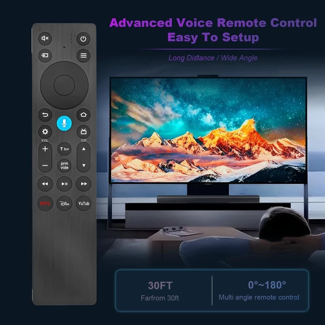 Alt view image 5 of 5 - RC923A Replacement Voice Remote Control Compatible with TCL QM64L Series