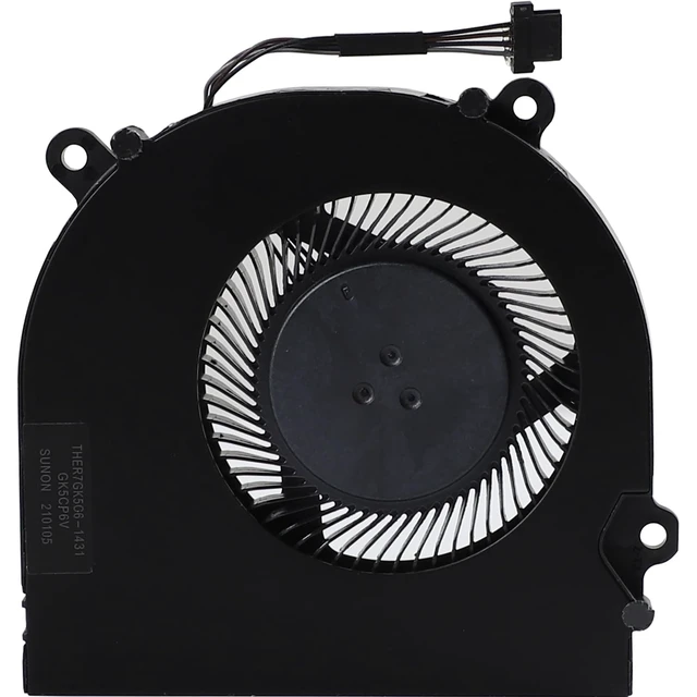 Alt view image 2 of 5 - CPU Cooling Fan Replacement for EVOO EG-LP7-BK MECHREVO Z2 Air-G Schenker XMG Core 15 TongFang GK5CP6V GK5CP5V EG75070S1-C391-S99, DC 5V 2.50W, Stable Operation, Low Noise