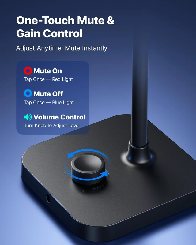 Alt view image 5 of 5 - BOYA CM40 Computer USB Microphone for PC, Laptop, Mac & Phones