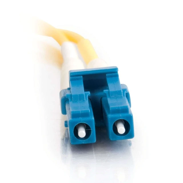 Alt view image 2 of 4 - C2G 11176 OS2 Fiber Optic Cable - LC-LC 9/125 Duplex Single-Mode Fiber Cable, TAA Compliant, Yellow (6.6 Feet, 2 Meters)