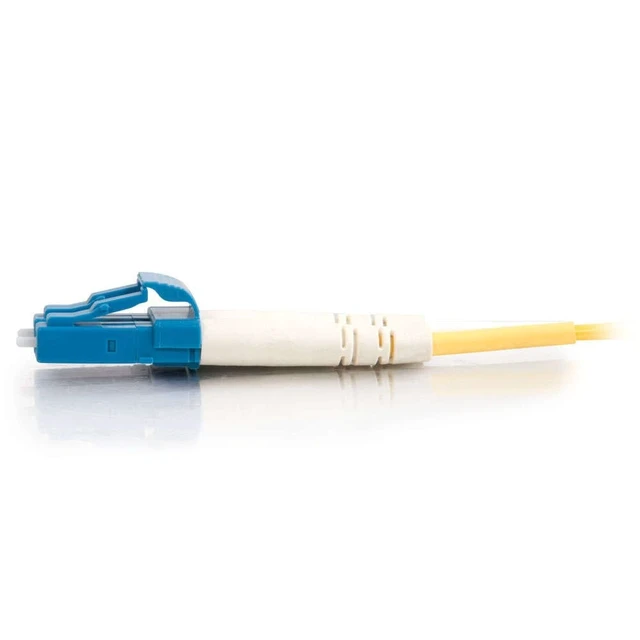 Alt view image 3 of 4 - C2G 11176 OS2 Fiber Optic Cable - LC-LC 9/125 Duplex Single-Mode Fiber Cable, TAA Compliant, Yellow (6.6 Feet, 2 Meters)